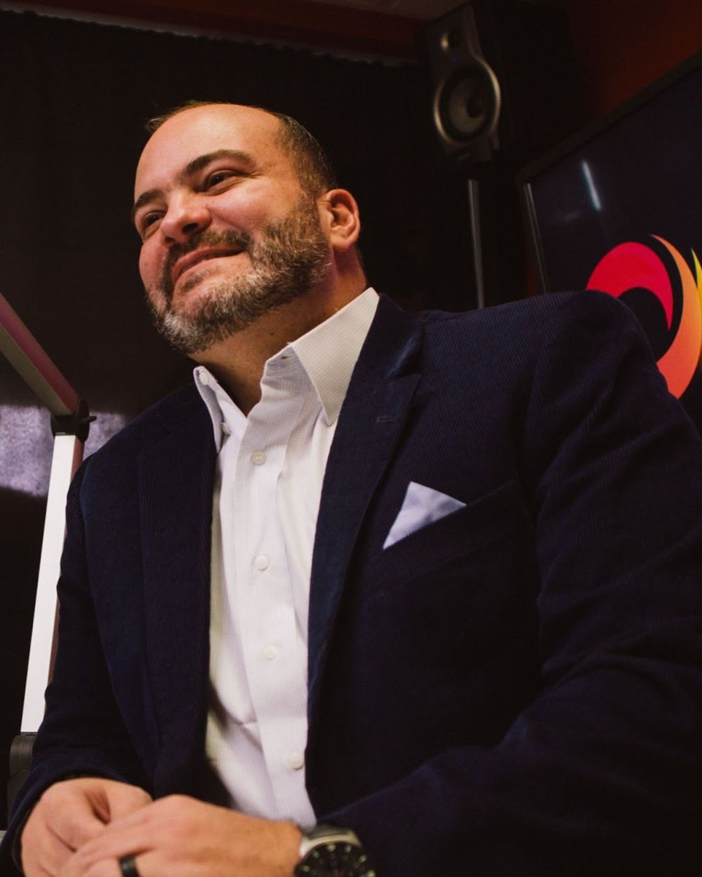 Servio Fernández en el estudio de Coaching Hub Live
